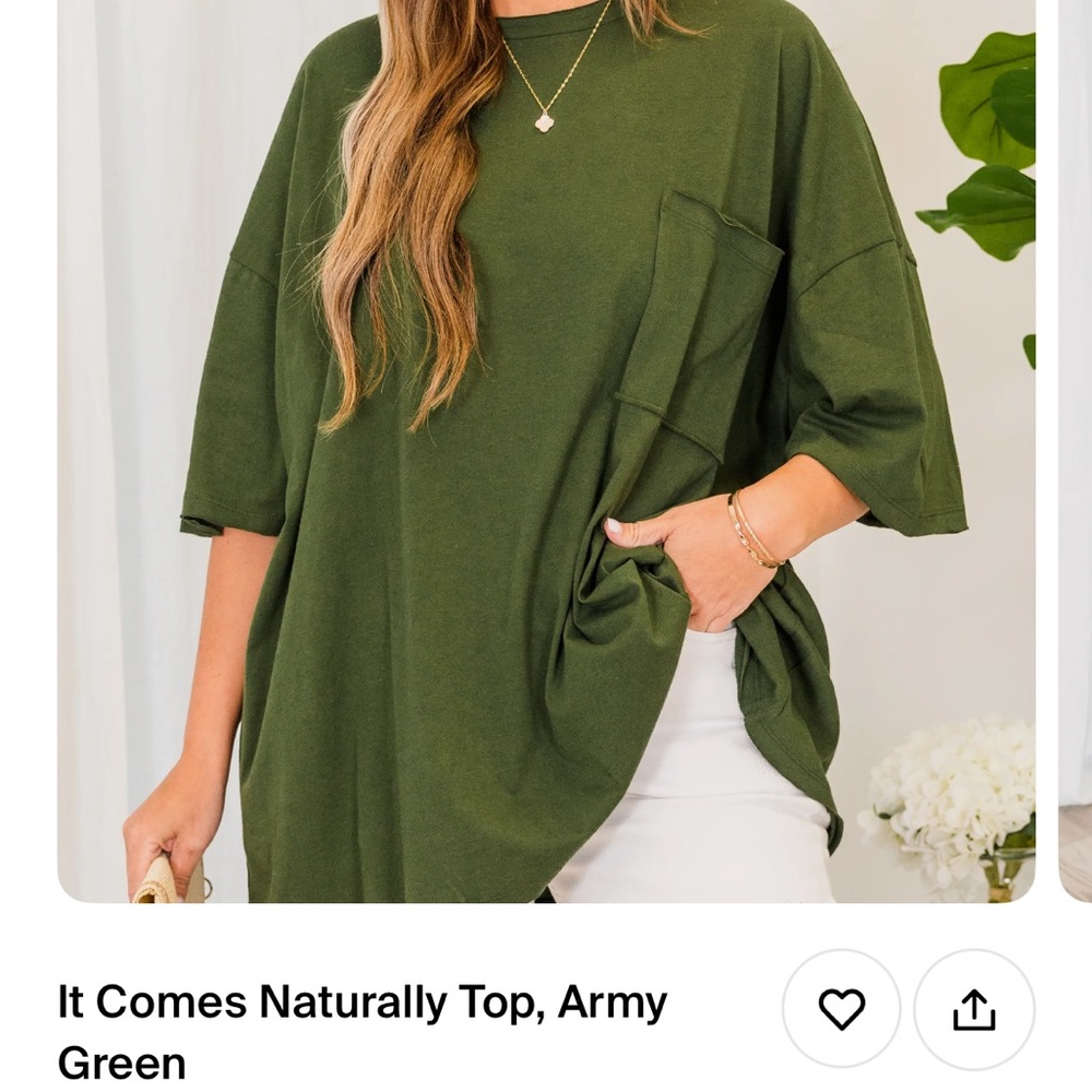 Chic Soul Green Bell Sleeve Oversized T-Shirt